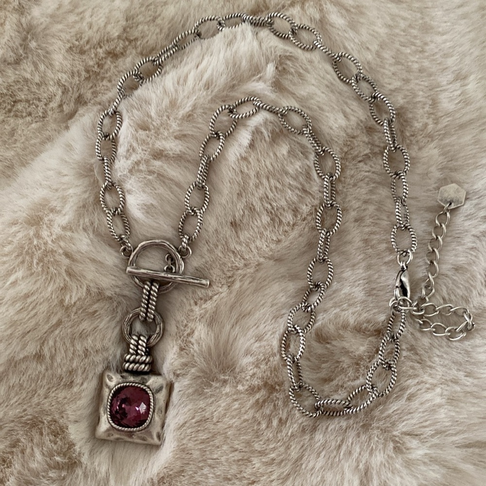 💜 Touchstone necklace, NIB, lovely!!! - Picture 5 of 8